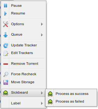 Deluge torrent grid - context menu.png