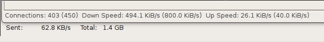 Screen shot, deluge using more upload bandwidth than it's supposed to use.