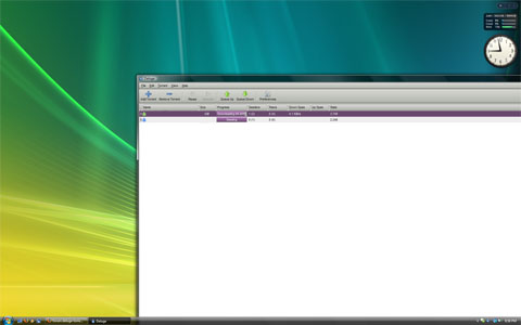 After resize, back from system tray, image reduced.
