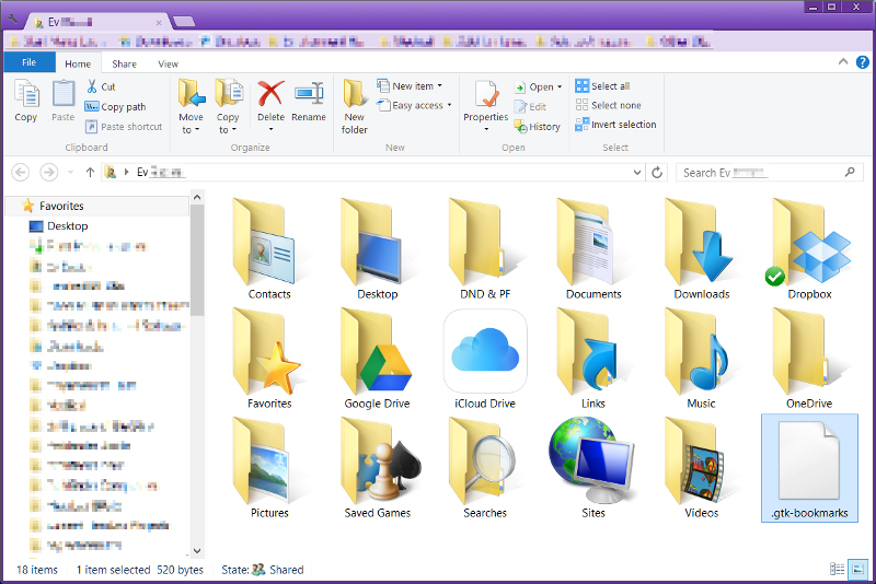 gtk-bookmarks file location