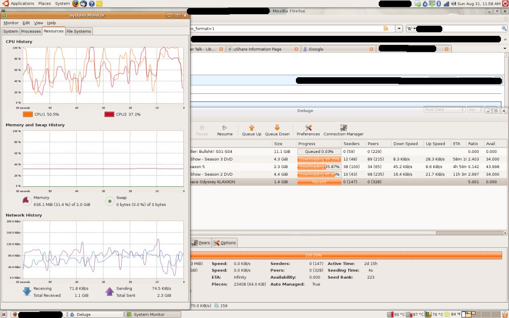 active torrents cause CPUs to spike at 100%